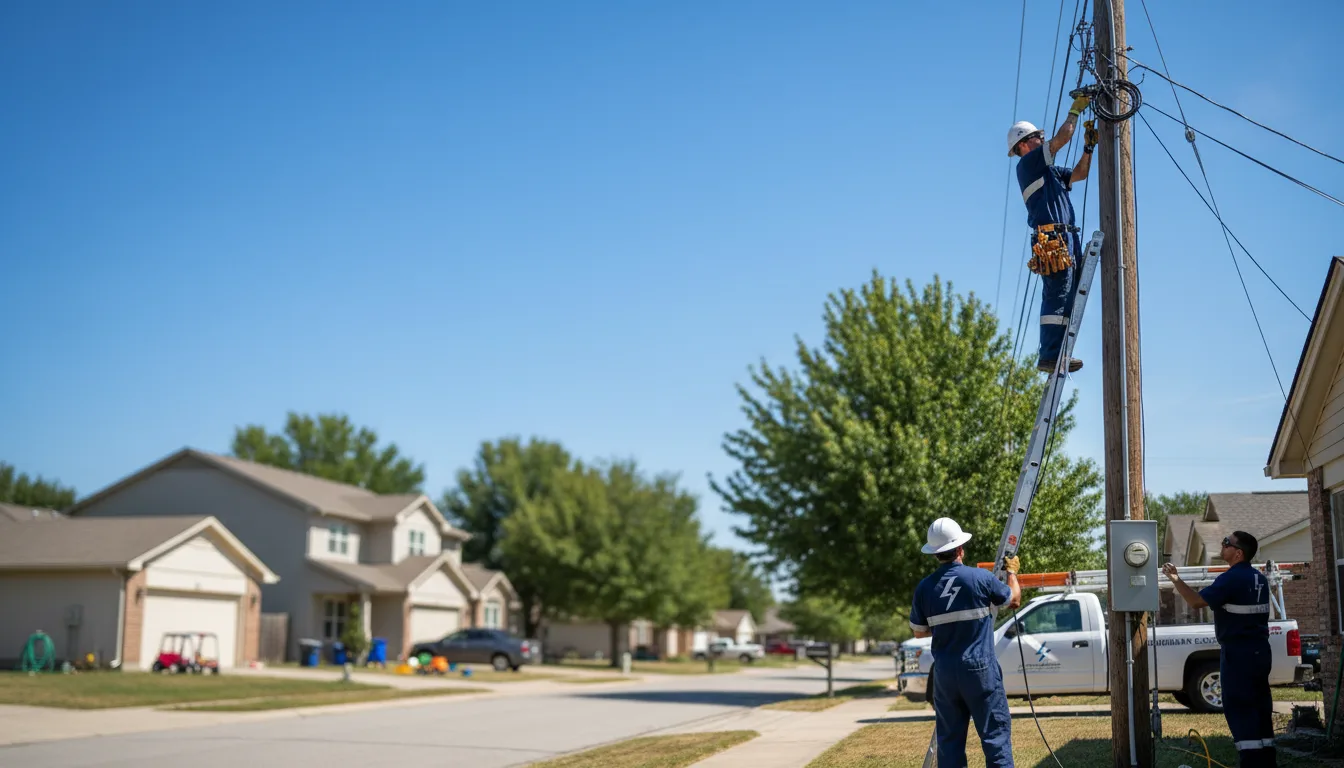 Residential electrician providing installation services in Fulton, OH